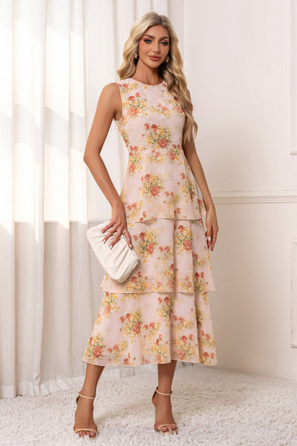 Robe Trapèze Florale Douce - gallery 2