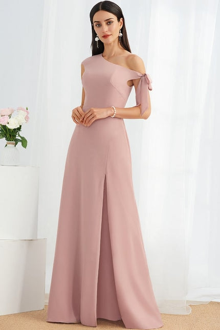 Robe Trapèze Rose Poudré Chic