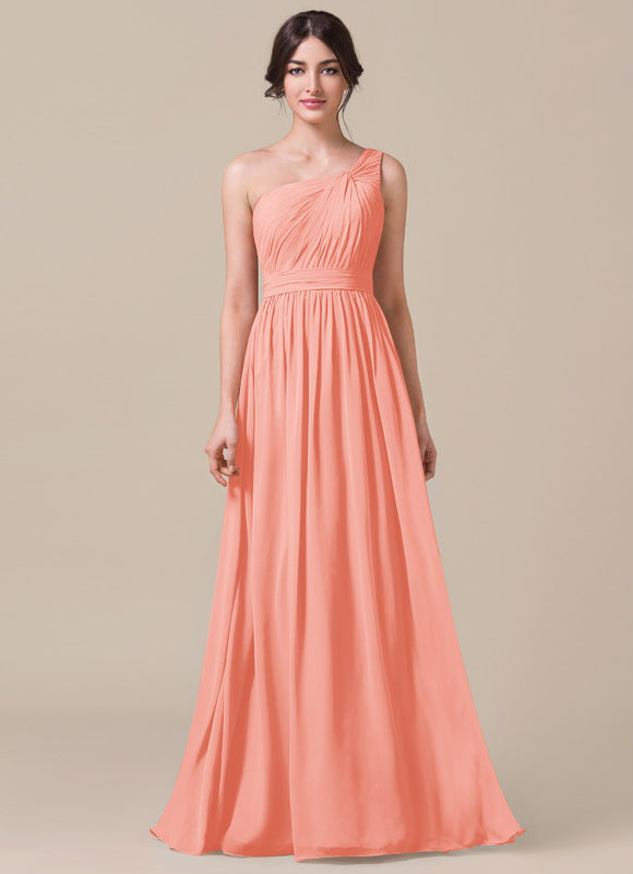 Robe Trapèze Asymétrique Beige