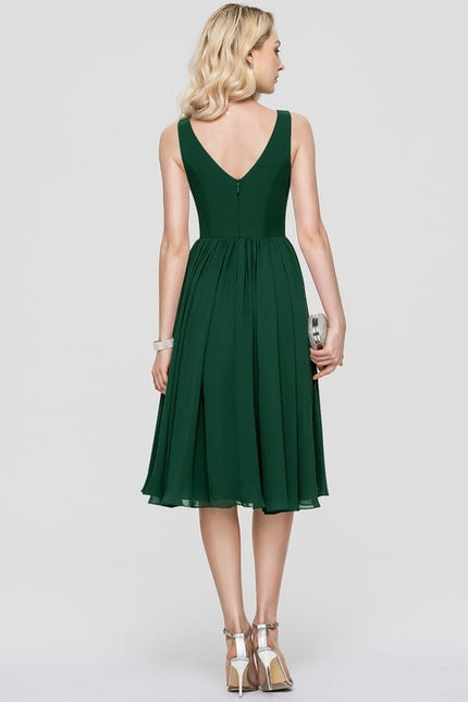 Robe Trapèze Drapé Élégant Chic - gallery 6