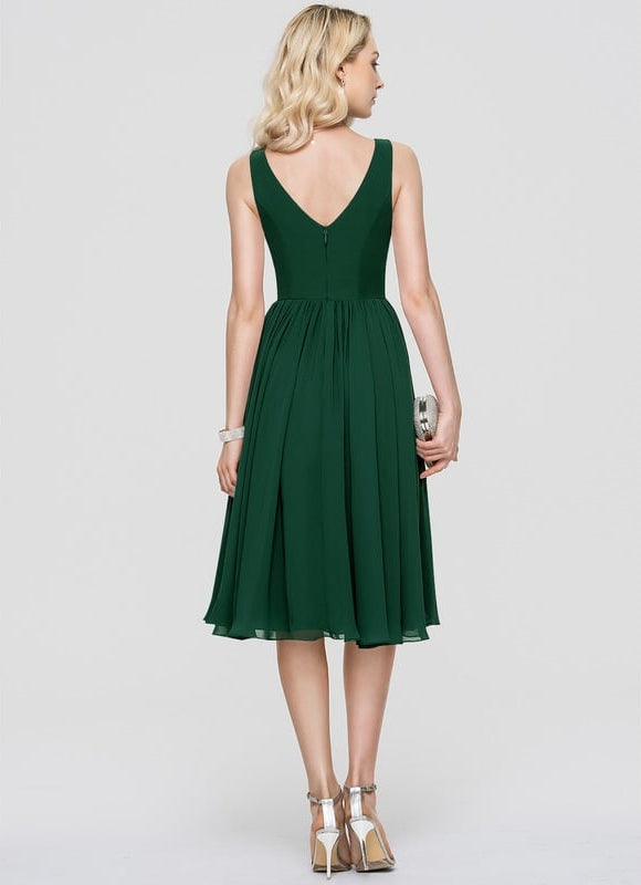 Robe Trapèze Drapé Élégant Chic - gallery 6
