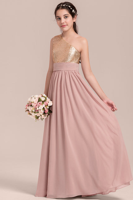 Robe Trapèze Brillance Rosée - gallery 2