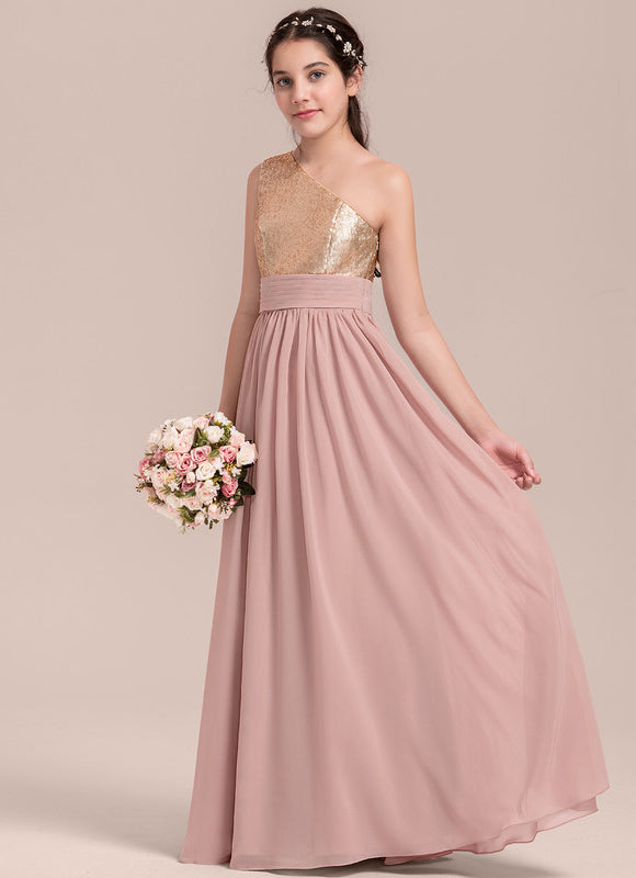 Robe Trapèze Brillance Rosée - gallery 2