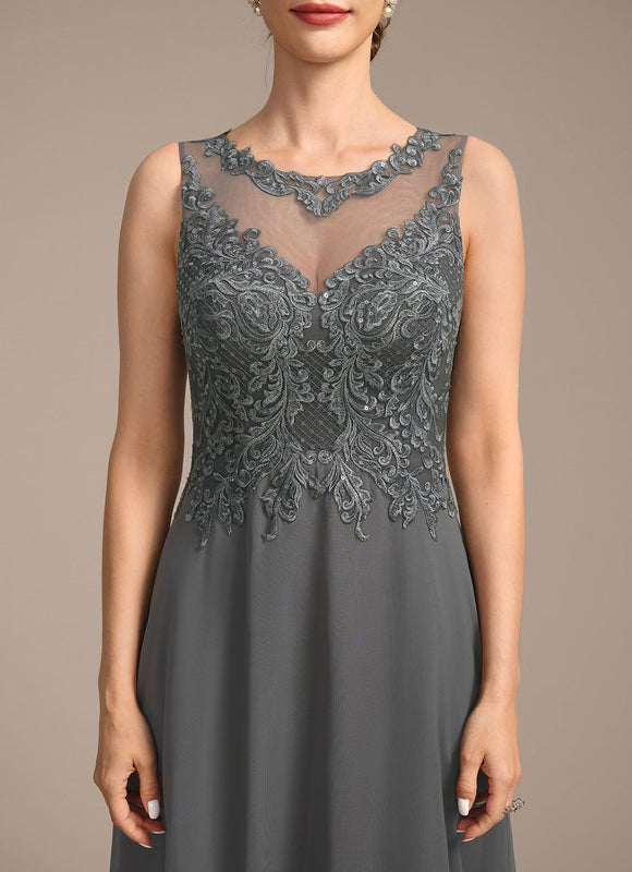 Robe Trapèze Longue Violetée - gallery 7