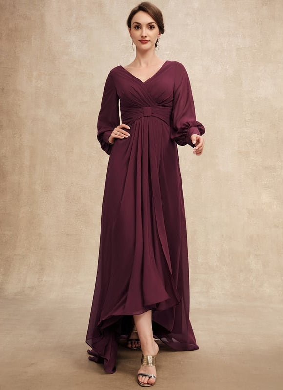 Robe Trapèze Violet Élégant Fluidité - gallery 3