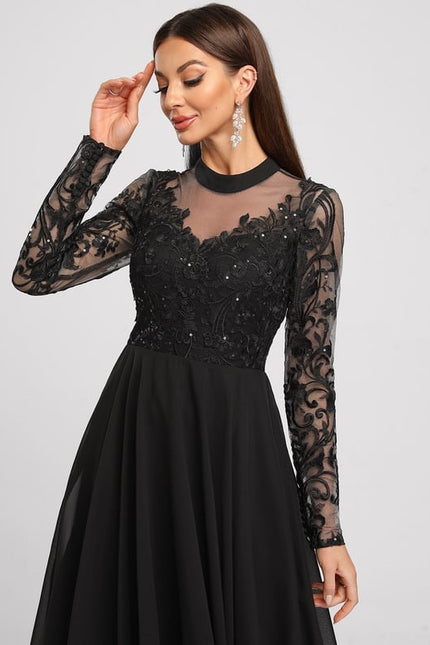 Robe Trapèze Éclat Argenté - gallery 5