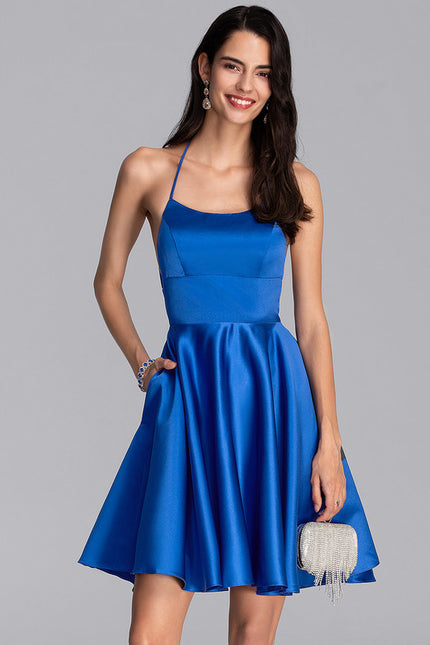 Robe Trapèze Rêve Rosé Satiné