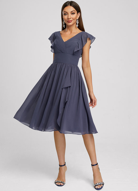 Robe Trapèze Émeraude Volante - gallery 4