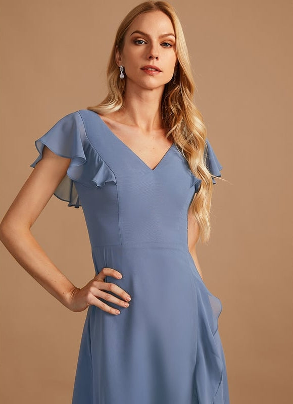 Robe Trapèze Fluide Asymétrique - gallery 4
