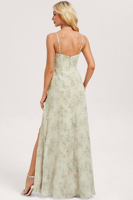 Robe Trapèze Flottante Olive - gallery 4