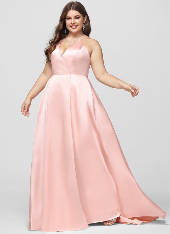 Robe Trapèze Satin Royal - gallery 8