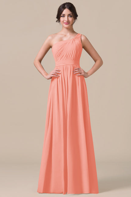 Robe Trapèze Asymétrique Beige - gallery 2