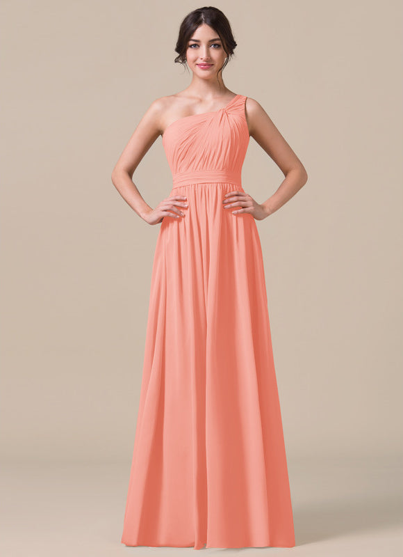Robe Trapèze Asymétrique Beige - gallery 2