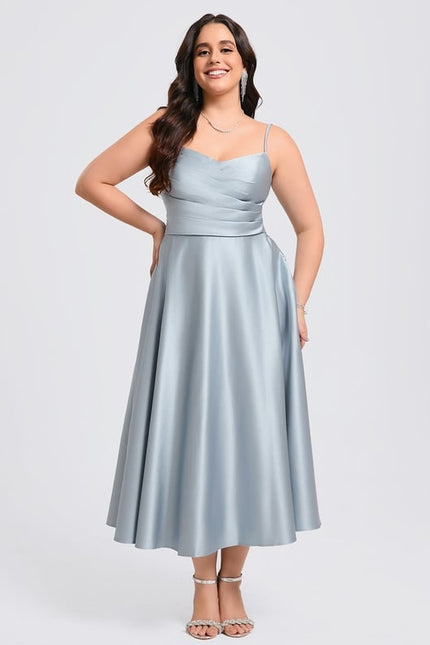 Robe Trapèze Aube Satinée - gallery 9
