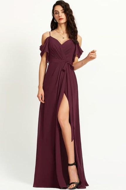 Robe Trapèze Mousseline Fendue