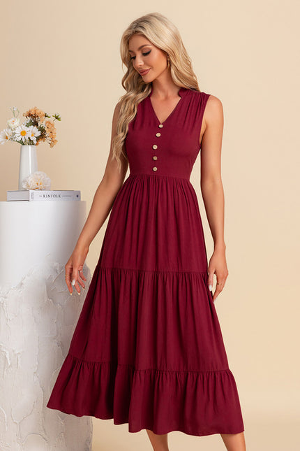 Robe Trapèze Midi Épure - gallery 4