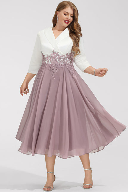 Robe Trapèze Élégance Lavande - gallery 6