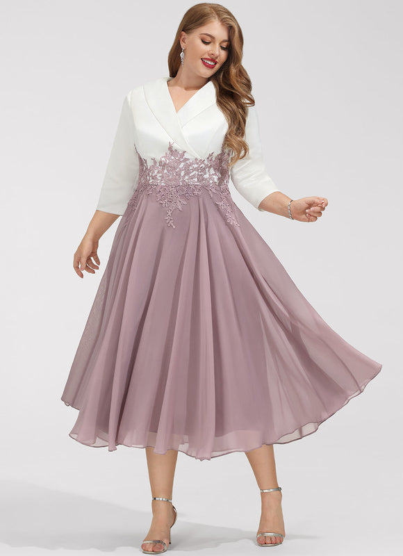 Robe Trapèze Élégance Lavande - gallery 6