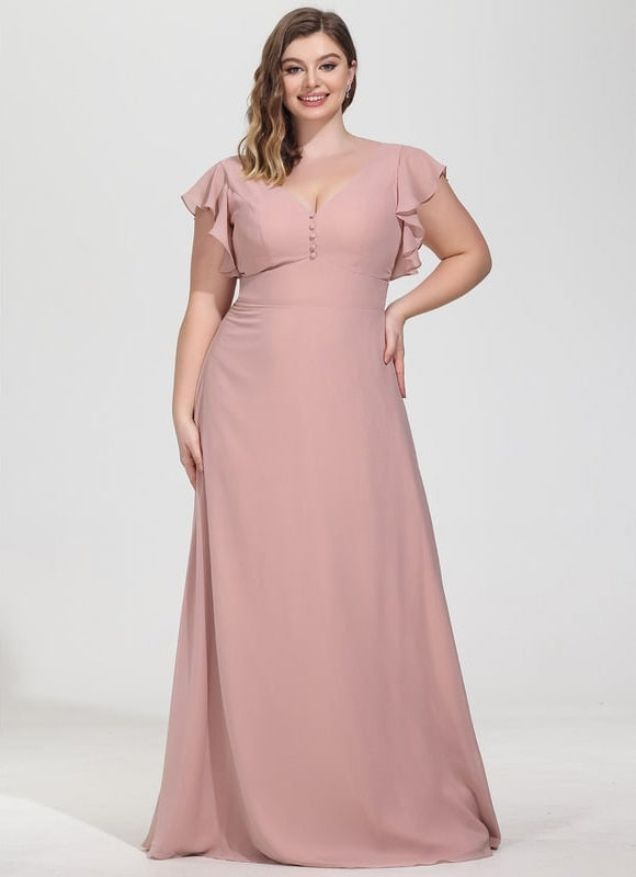 Robe Trapèze Mousseline Fendue - gallery 6