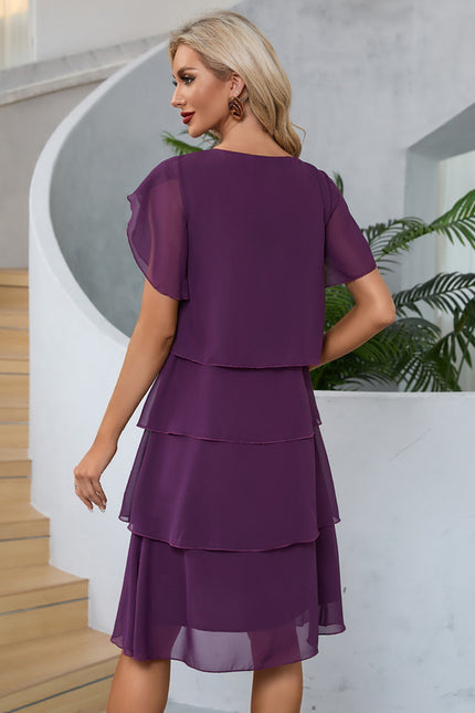 Robe Trapèze Vague Marine - gallery 6