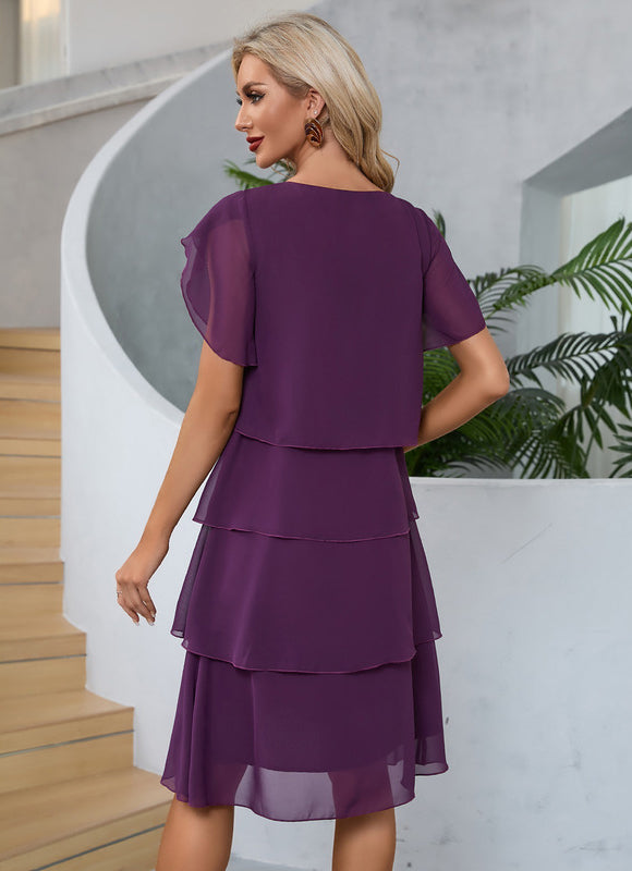 Robe Trapèze Vague Marine - gallery 6