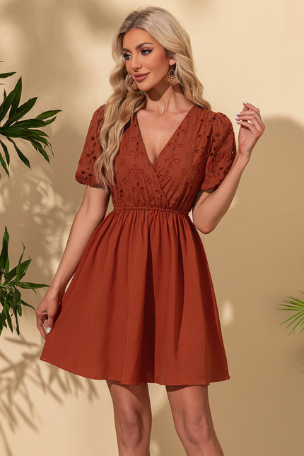 Robe Trapèze Terracotta Chic