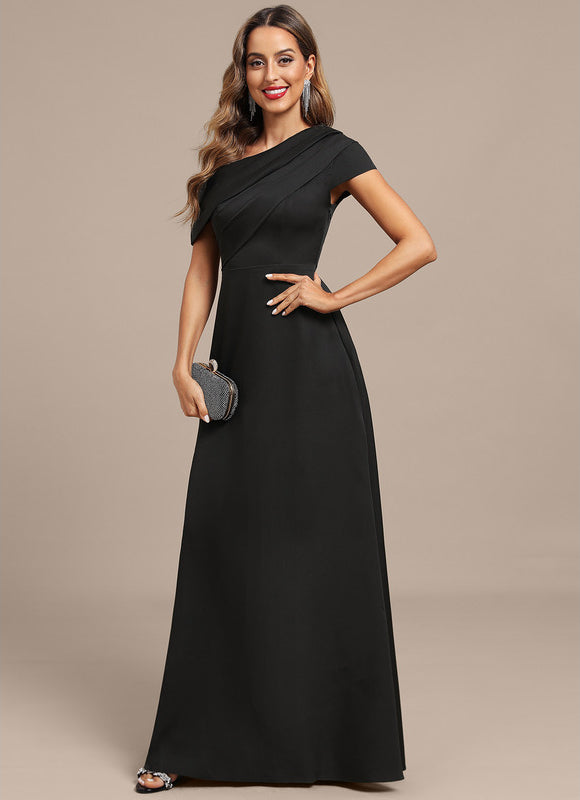 Robe Trapèze Noire Élégante - gallery 3