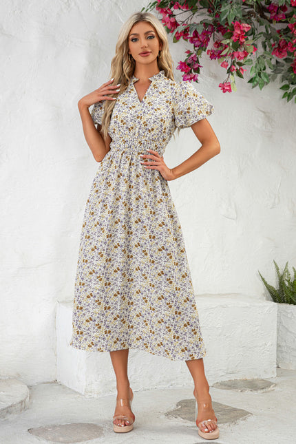 Robe Trapèze Midi Botanique