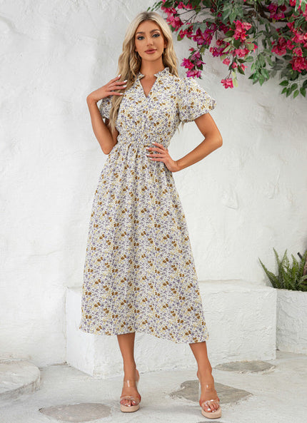 Robe Trapèze Midi Botanique