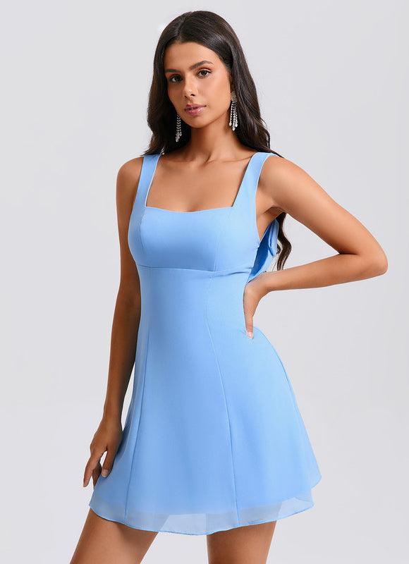 Robe Trapèze Céleste Azur - gallery 2
