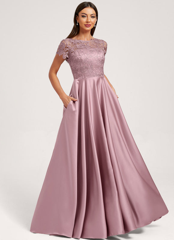 Robe Trapèze Mauve Élégante
