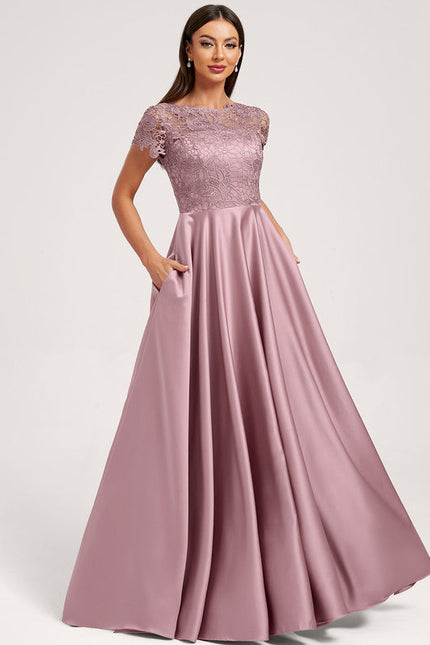Robe Trapèze Mauve Élégante