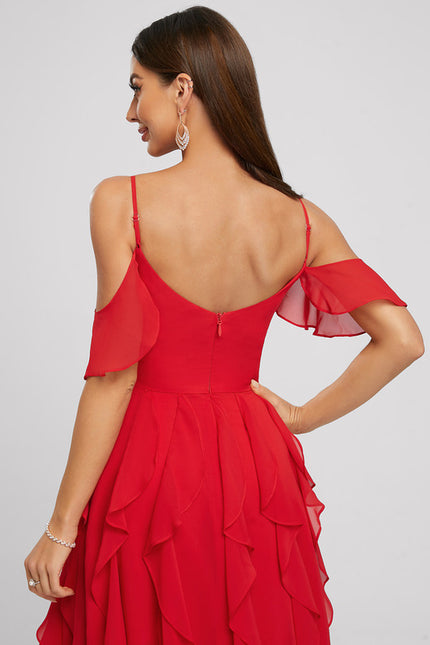 Robe Trapèze Rouge Éclatant - gallery 6