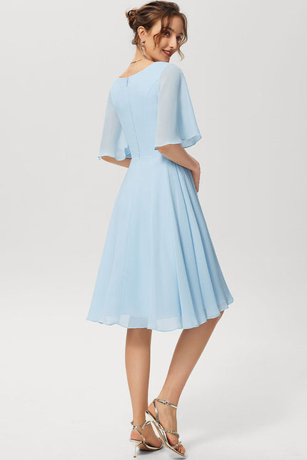 Robe Trapèze Drapé Élégant Chic - gallery 4