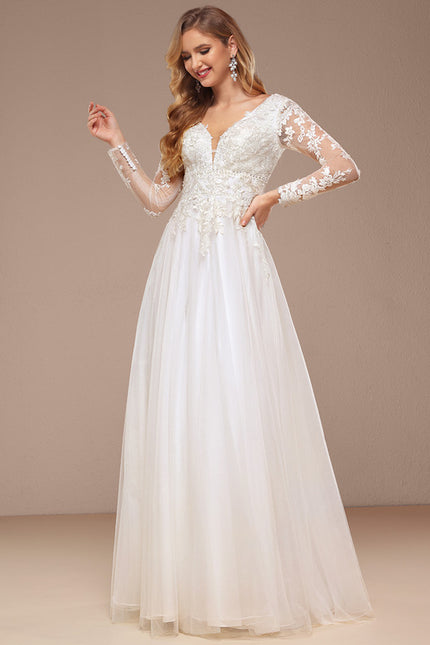 Robe Trapèze Luxe Évanescent - gallery 5