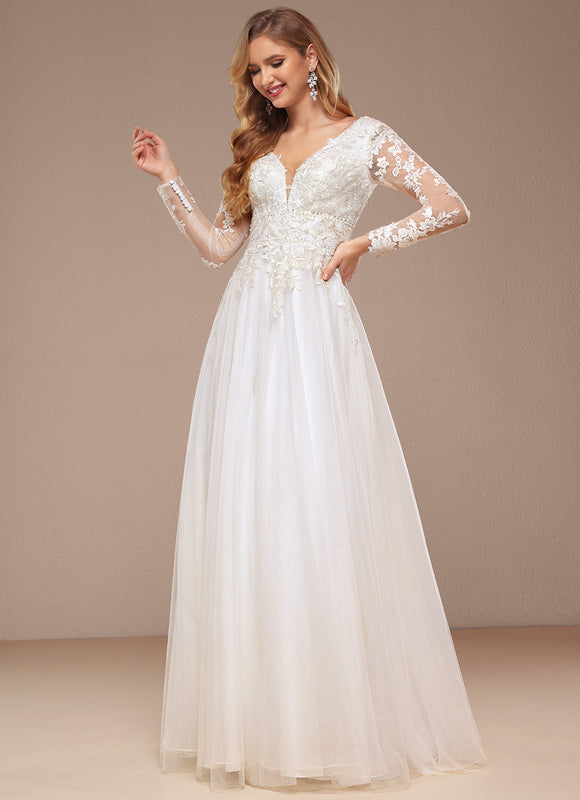 Robe Trapèze Luxe Évanescent - gallery 5