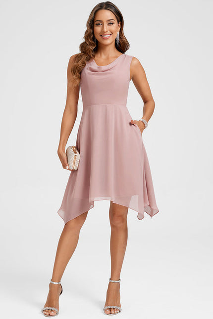 Robe Trapeze Rose Pale - gallery 3