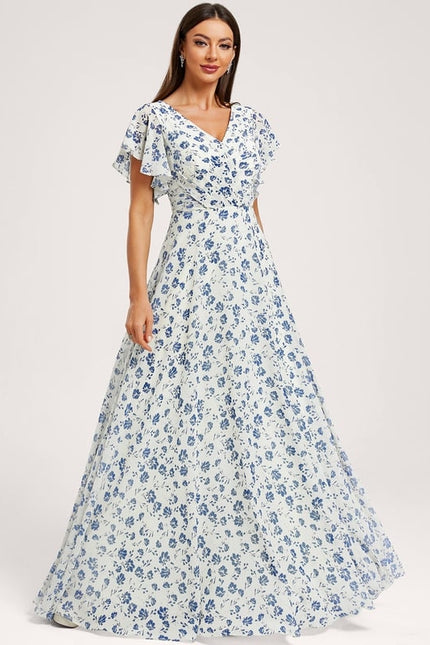 Robe Trapèze Mousseline Fendue