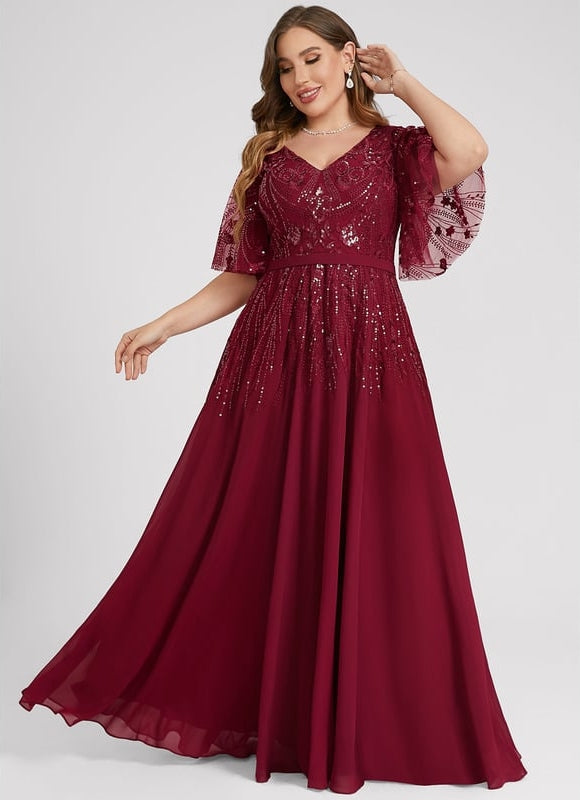 Robe Trapèze Marine Éclatante - gallery 7