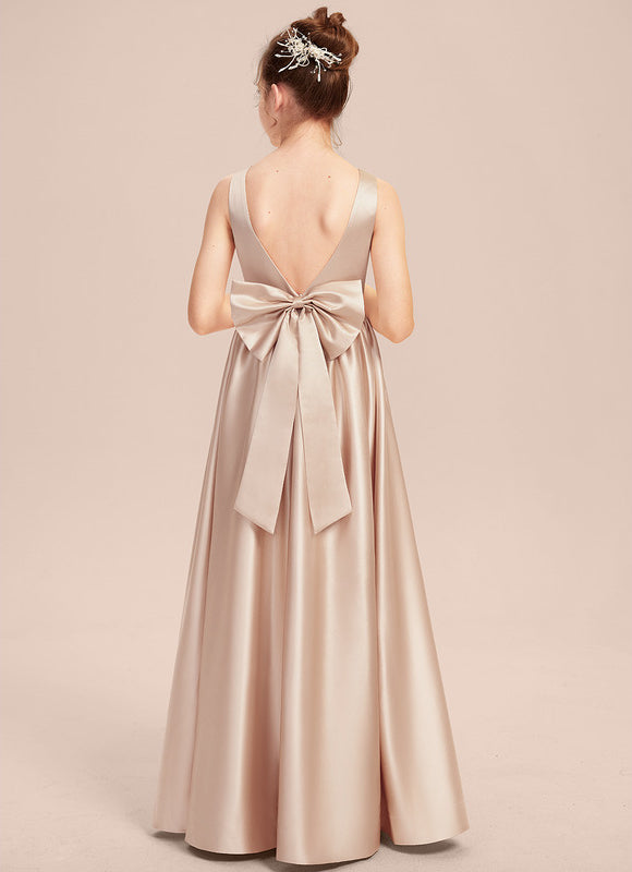 Robe Trapèze Satinée Rose - gallery 3