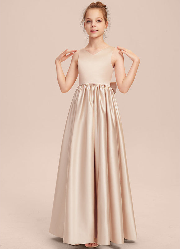 Robe Trapèze Satinée Rose - gallery 5