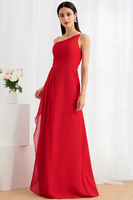 Robe Trapèze Asymétrique Beige - gallery 2