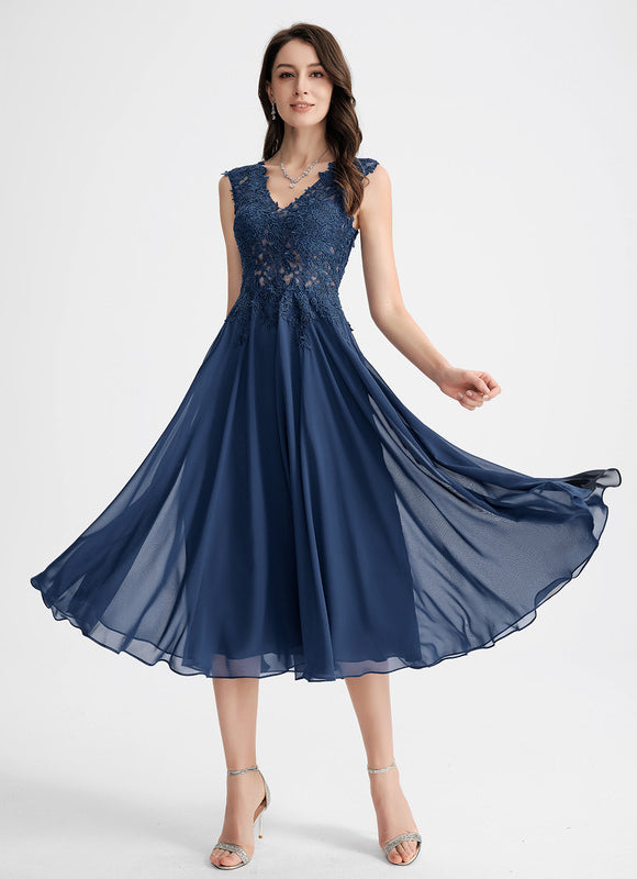 Robe Trapèze Noire Et Blanche Dentelle