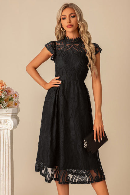 Robe Trapèze Nuit Écarlate - gallery 7