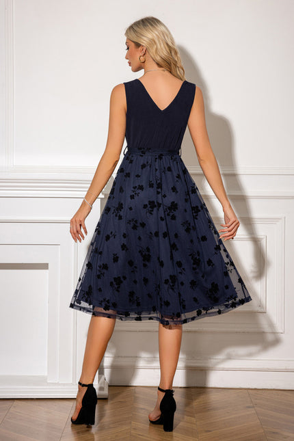 Robe Trapèze Tulle Sombre - gallery 1