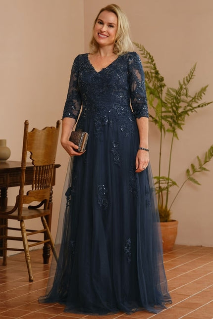Robe Trapèze Élégance Tulle Cristal