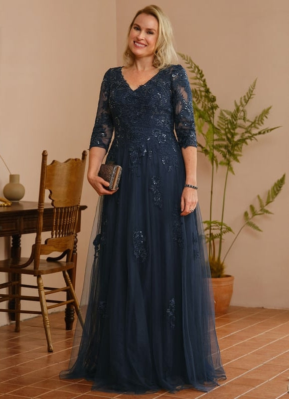 Robe Trapèze Élégance Tulle Cristal