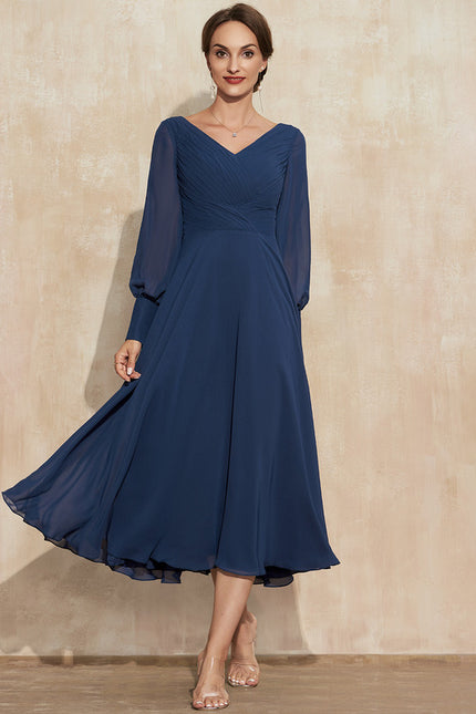 Robe Trapèze Chiffon Élégante