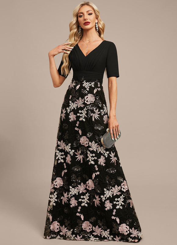 Robe Trapèze Eclat Floral Night - gallery 2