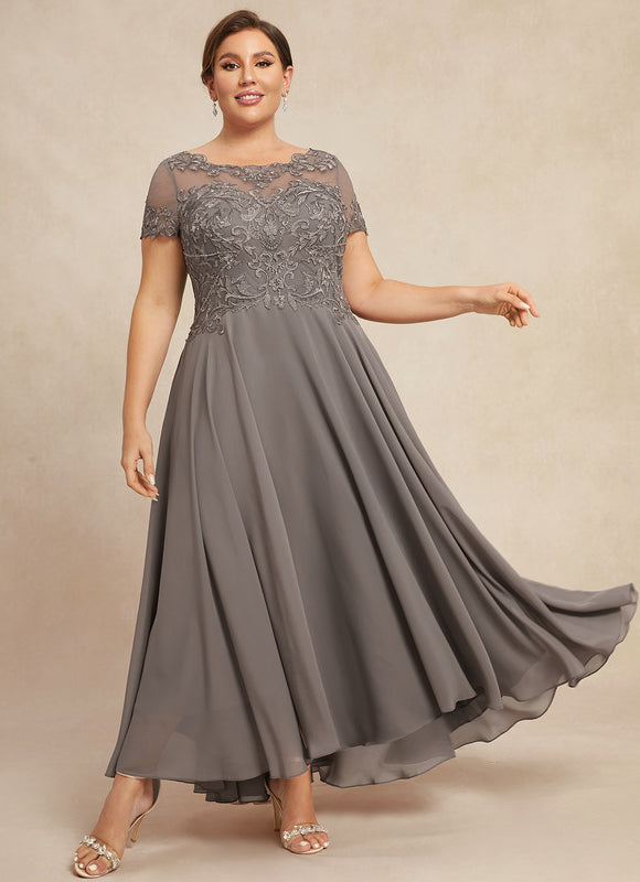 Robe Trapèze Voile Dargent Éthéré - gallery 5